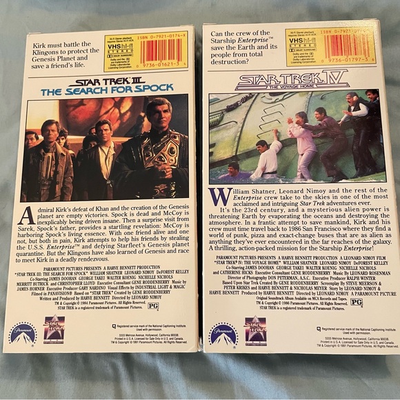 Star Trek Movies I-V 25th Anniversary Collector’s Box VHS 1991 Vintage Sci-fi - Picture 9 of 13